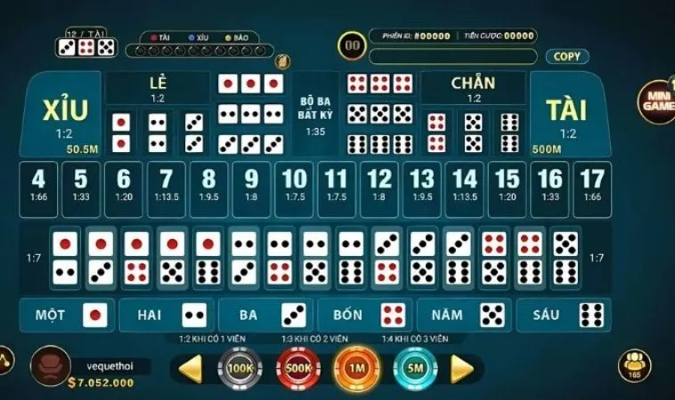 Cách Chơi Tài Xỉu Nhà Cái EE88 - Hướng Dẫn Chi Tiết Cho Người Mới 2 Các tỷ lệ cược trong Tài Xỉu tại EE88